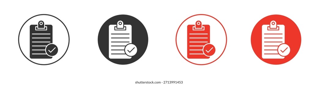 Icono de conformidad. Diseño de Vector de Web