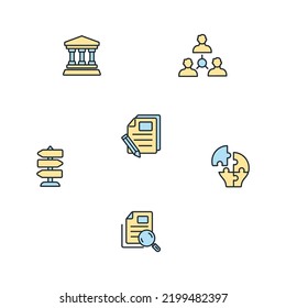 conjunto de iconos de cumplimiento. símbolo de paquete de conformidad elementos vectoriales para web infográfica