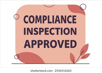 compliance inspection approved icon . this is a editable file .