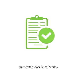 Compliance inspection approved logo design. Audit document icon, result report, verification control business concept vector design and illustration.
