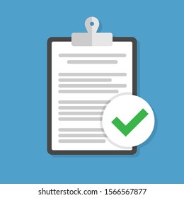 Compliance inspection approved vector icon