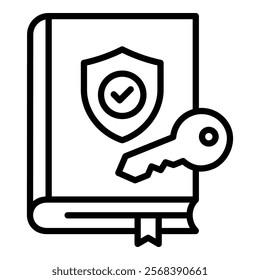 Compliance Key Icon Element For Design