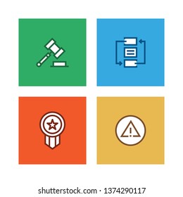 COMPLIANCE LINE ICON SET