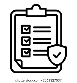 Compliance Management Icon Element For Design