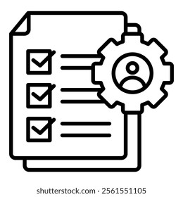 Compliance Management Icon Element For Design