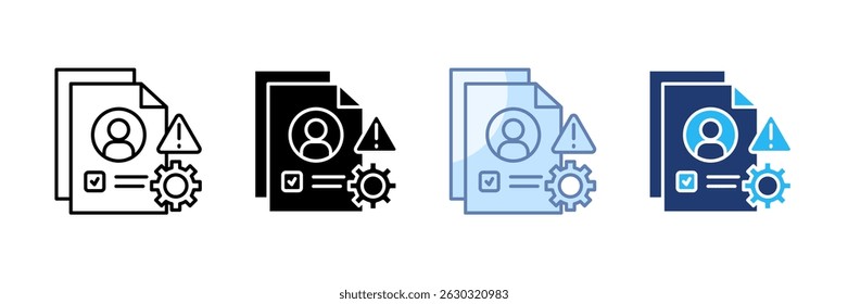 Compliance Management Icon Set Multiple Style Collection