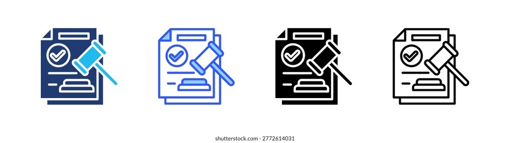 Compliance Multiple Style Icon Set Collection Pack Web Banner Vector