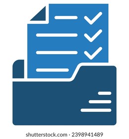 Compliance Records - Icon-Linie, Vektorgrafik