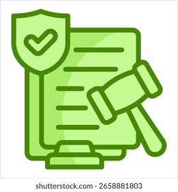 Compliance Report Icon Element For Design