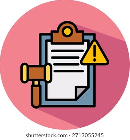 Compliance Risk Icon isometric Vector Illustration