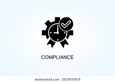 Vector De Cumplimiento O Ilustración De Símbolo De Logotipo