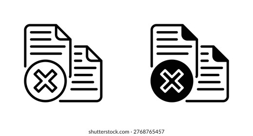Compliance Violation Vector Line Icon for business and law