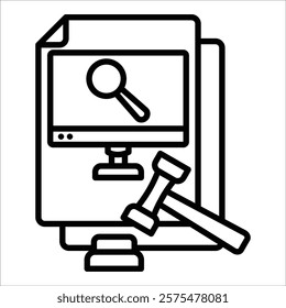 Compliance Watchdog Icon Element For Design