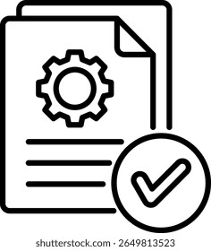 Elemento de Ícone de Fluxo de Trabalho de Conformidade para Design
