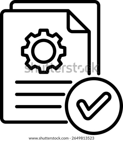 Compliance Workflow Icon Element for Design