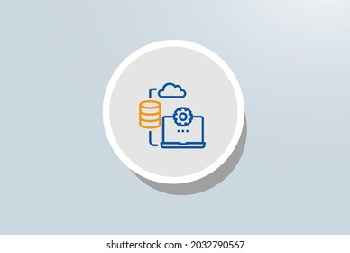 Compliant Cloud Operations Icon Vector Design