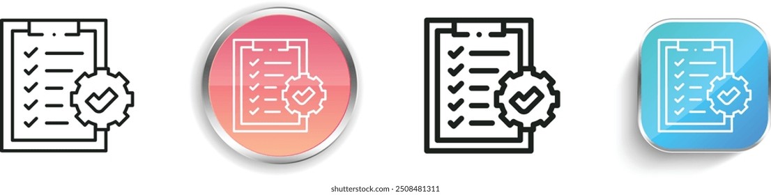 compliant icon. Thin Linear, Regular and Button Style Design Isolated On White Background