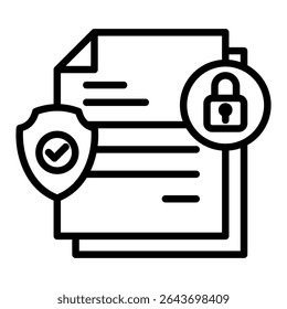 Compliant outline icon. Simple vector icon design in outline style. Editable vector format