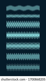 Complicated Harmonic Sine Wave Diagram - Visualization Of Acoustic Waves Types - Nature Of Sound - Vector Concept Of Waveform Signal Types
