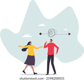 Complicated problem, complexity or difficulty, solving difficult problem, challenge or trouble, thinking or brainstorm for solution .character for design