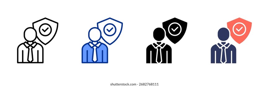Compliance Officer-Symbolblatt - mehrere Stilkollektionen