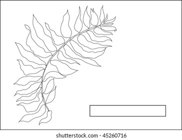 compliment olive branch vector card