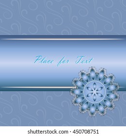Complimentary ticket. Stylish, elegant greeting card. Interesting design. Vector illustration.
