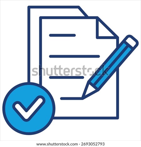 Comply Blue Icon Vector Illustration
