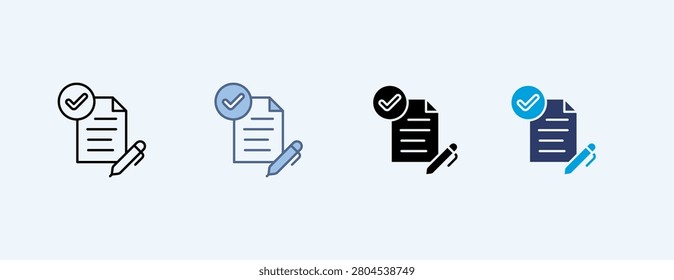 Comply Multiple Icon Illustration Vector