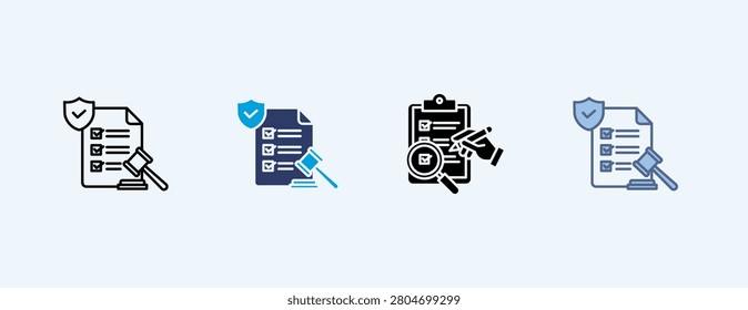 Comply Multiple Icon Illustration Vector