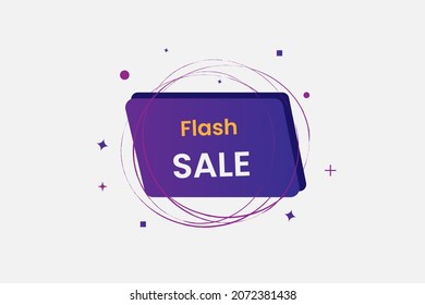 Component banner flash sale with gradient color.