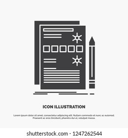 Component, data, design, hardware, system Icon. glyph vector gray symbol for UI and UX, website or mobile application