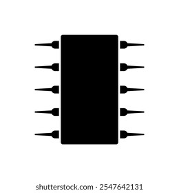 Icono de componente. Símbolo Electrónica de la pieza de repuesto - Vector. 