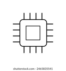 Component Icon. Part, Unit. Electronics Element Symbol - Vector.