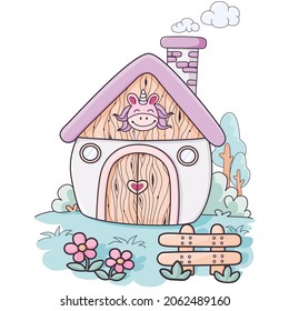 The component is intended for developers to create a variety of designs in a flat style with pastel tones that are appropriate for work that aims to convey cuteness and happiness.