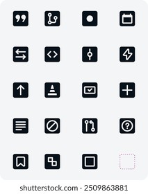 Component Sticker Icon for development of app website. Technology Icons