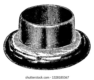 A component that is thread less and provides a rotatable interface between the bicycle, fork and the head tube of the bicycle, vintage engraved line art illustration. Bicycle Accessories - 1900