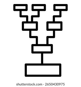 Component Tree Icon Line Style For Various Design Purposes