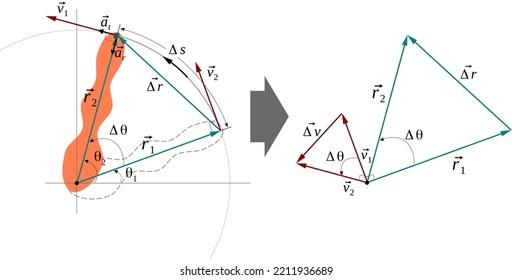 Components Acceleration Circular Motion Tangential Radial Stock Vector Royalty Free 2211936689 2795