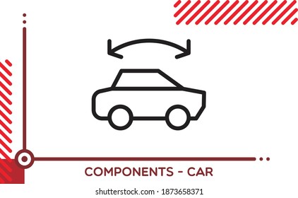 Components Car Vector Icon Car