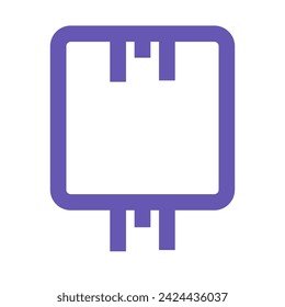 Components, chips, and CPUs. PCB designs, abstract techno element for modern and retro technological design. Simple color vector pictogram isolated on white background