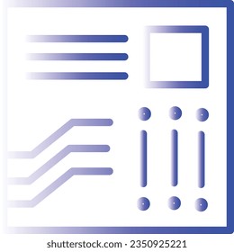 Components Hardware Pc Gradient Line Icon