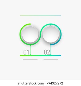 components make up something. Modern business circle origami style options banner. infographics vector, workflow layout, diagram, number options, One step up options, web design