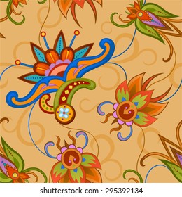 Components of the pattern made in the form ornamental flowers. It is depicted in the vector