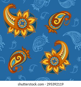 Components of the pattern made in the form of Turkish cucumber. It is depicted in the vector