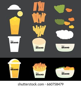 Components present different types of food.