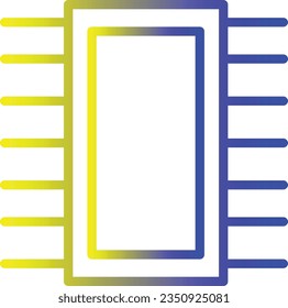 Components Ram Pc Gradient Line Icon