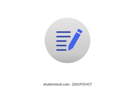 Compose Document contract Write icon. file sign note with pencil vector illustration