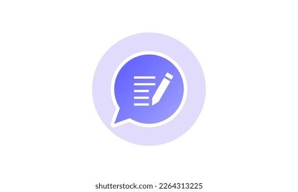 Compose Document contract Write icon. file sign note with pencil vector illustration