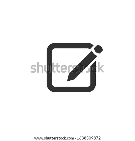 Compose email , mail or message icon for apps and websites. Stock Vector illustration isolated on white background.
